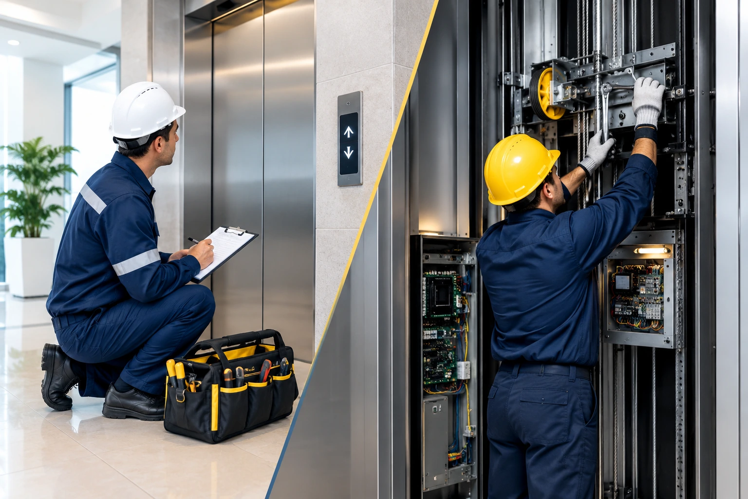 Elevator Maintenance vs Repair