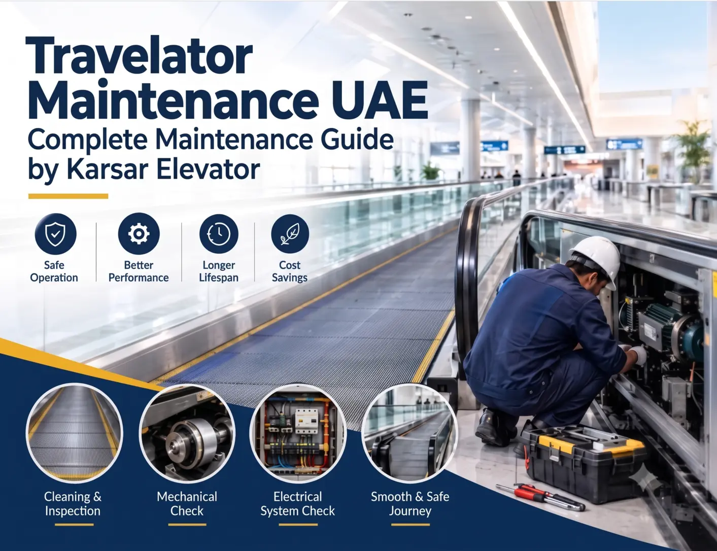 Travelator Maintenance UAE Complete Maintenance Guide by Karsar Elevator