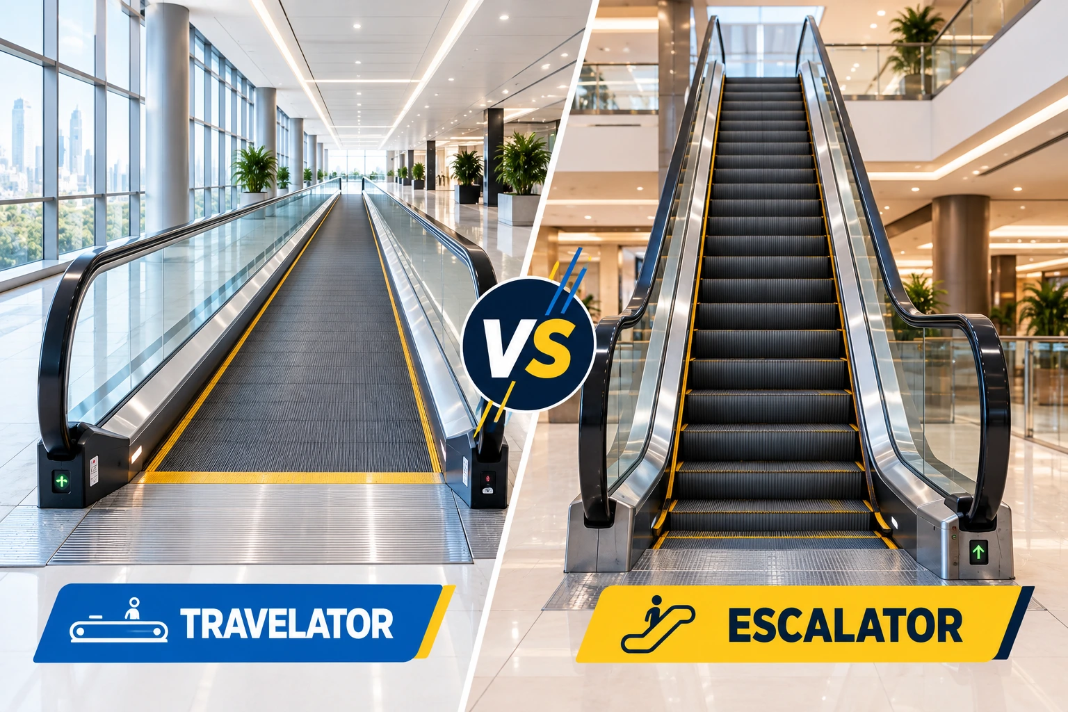 Travelator vs Escalator